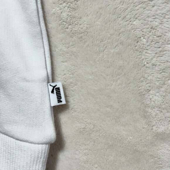 Puma Hoodie Pullover Long Sleeve White Kangaroo Pocket Women's M (New with Tags) - Picture 8 of 12